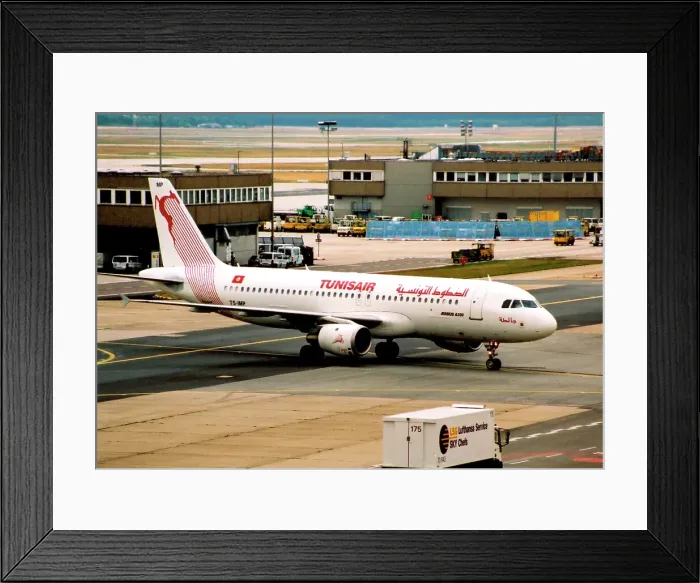Framed Print : Airbus A320-211 TS-IMP Framed Print : Airbus A320-211 TS-IMP