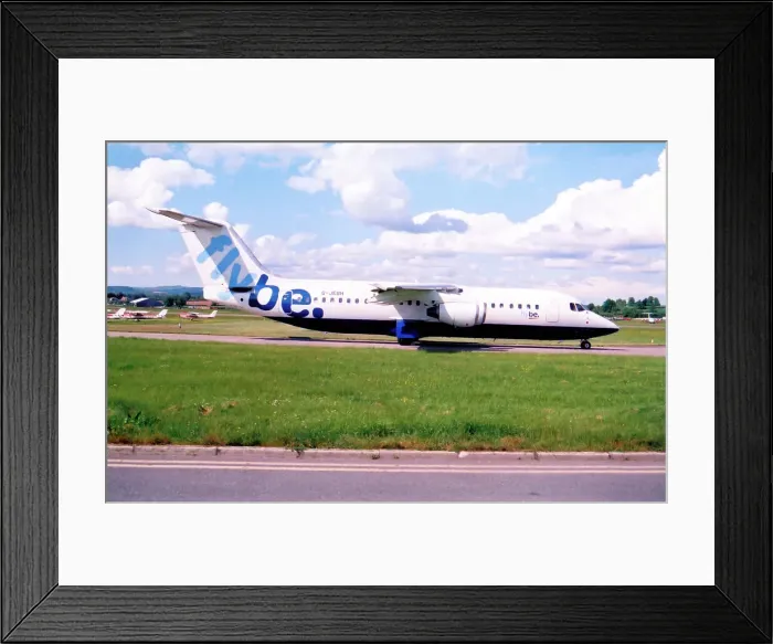 Framed Print : BAe 146-300 G-JEBH Framed Print : BAe 146-300 G-JEBH
