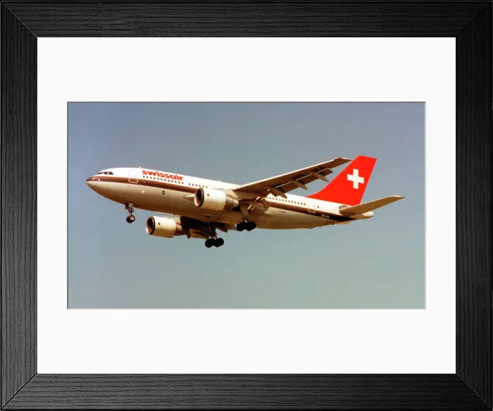 Framed Print : Airbus A310-222 HB-IPA Aargau Framed Print : Airbus A310-222 HB-IPA Aargau