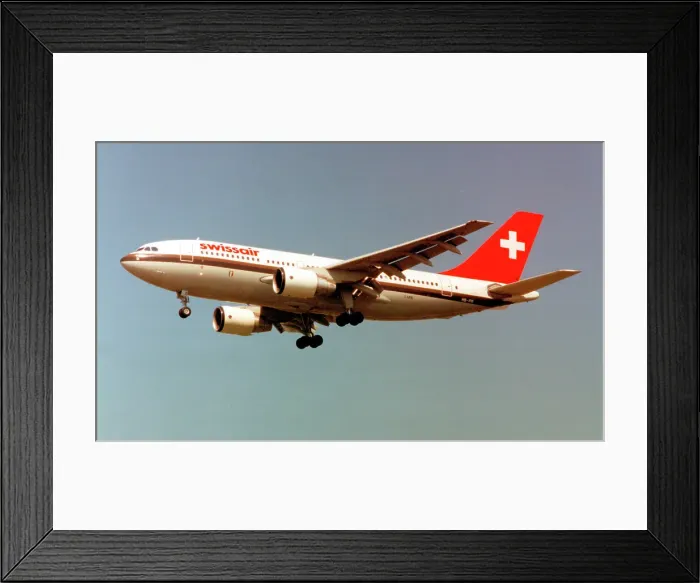 Framed Print : Airbus A310-222 HB-IPB Framed Print : Airbus A310-222 HB-IPB