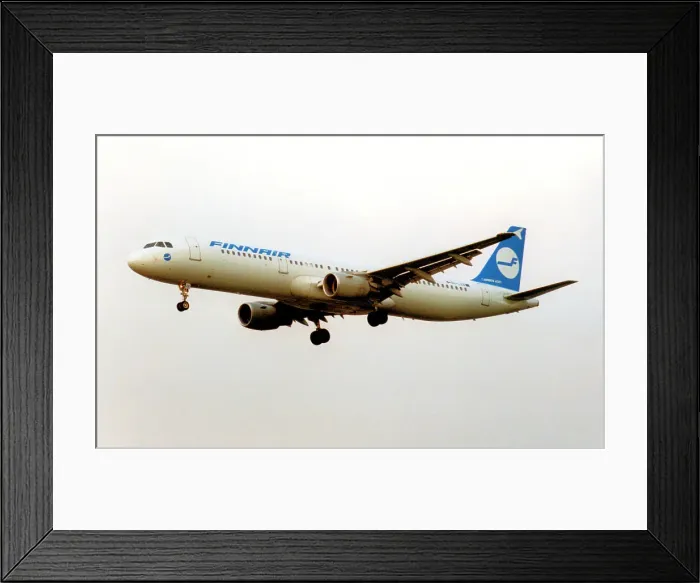 Framed Print : Airbus A321-211 (PCF) OH-LZB Framed Print : Airbus A321-211 (PCF) OH-LZB