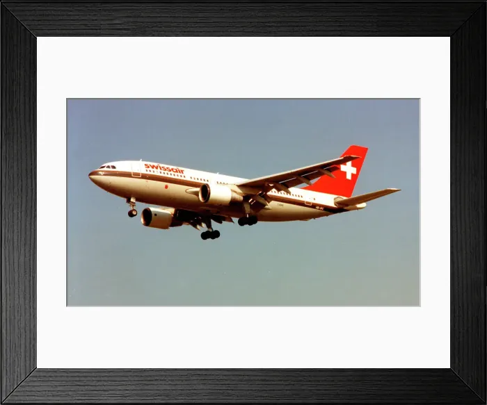 Framed Print : Airbus A310-222 HB-IPC Framed Print : Airbus A310-222 HB-IPC