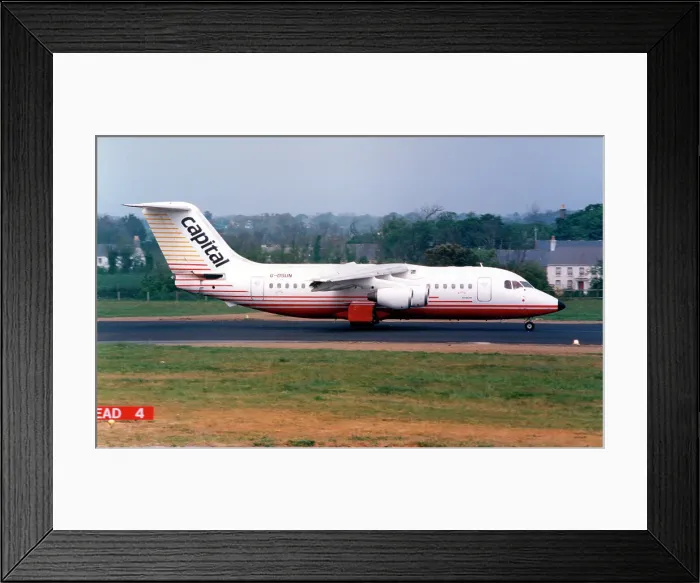Framed Print : BAe 146-200 G-OSUN Framed Print : BAe 146-200 G-OSUN