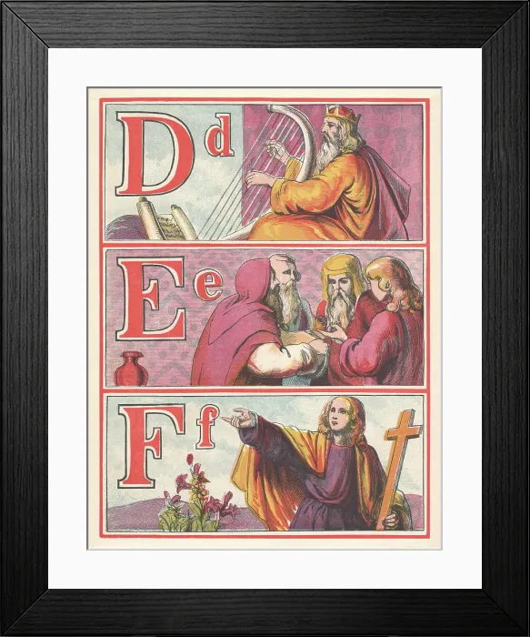 Framed Print : Picture Alphabet Framed Print : Picture Alphabet