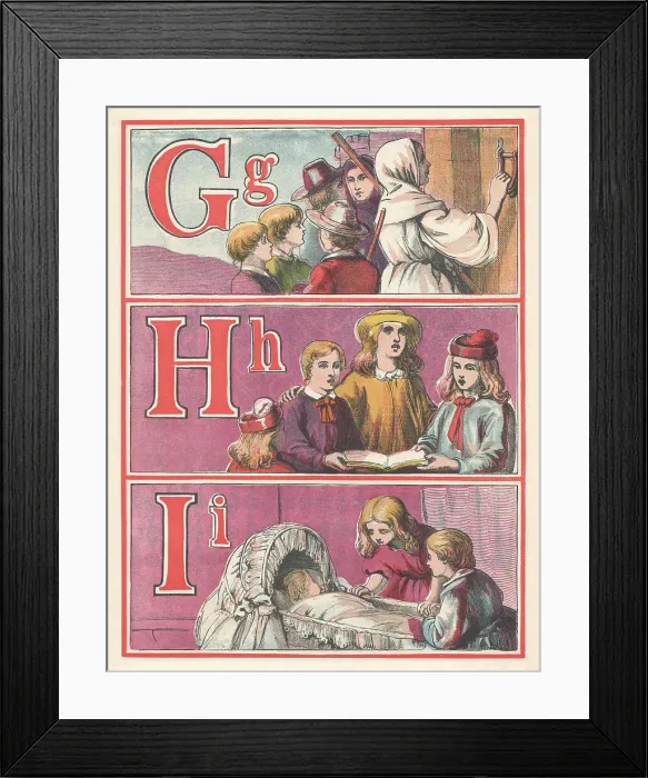 Framed Print : Picture Alphabet Framed Print : Picture Alphabet