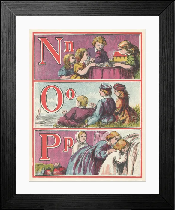 Framed Print : Picture Alphabet Framed Print : Picture Alphabet