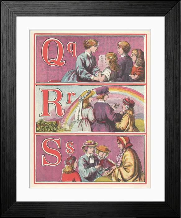 Framed Print : Picture Alphabet Framed Print : Picture Alphabet
