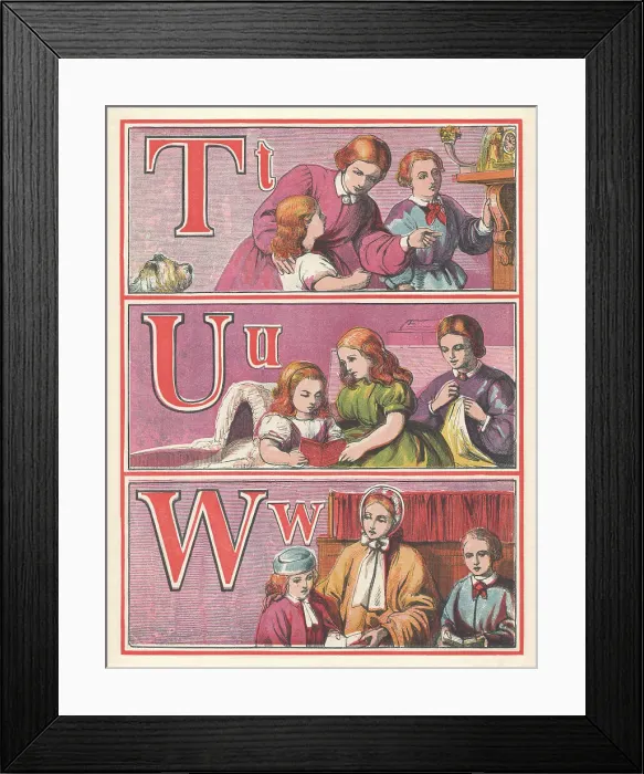 Framed Print : Picture Alphabet Framed Print : Picture Alphabet