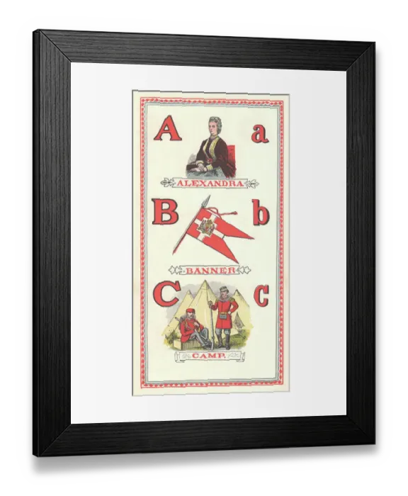 Framed Print : Picture Alphabet Framed Print : Picture Alphabet
