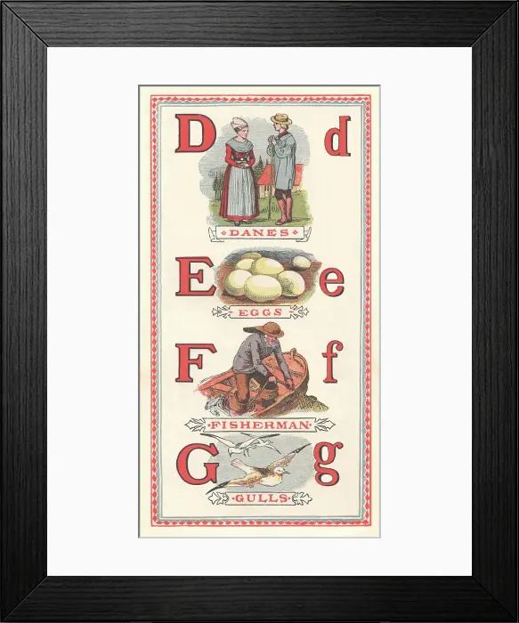 Framed Print : Picture Alphabet Framed Print : Picture Alphabet