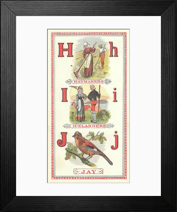 Framed Print : Picture Alphabet Framed Print : Picture Alphabet