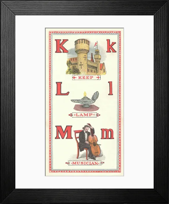 Framed Print : Picture Alphabet Framed Print : Picture Alphabet