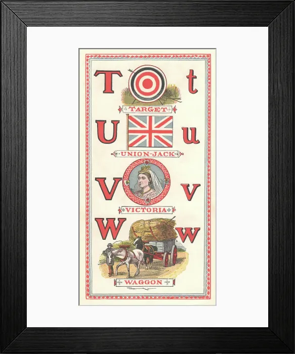 Framed Print : Picture Alphabet Framed Print : Picture Alphabet