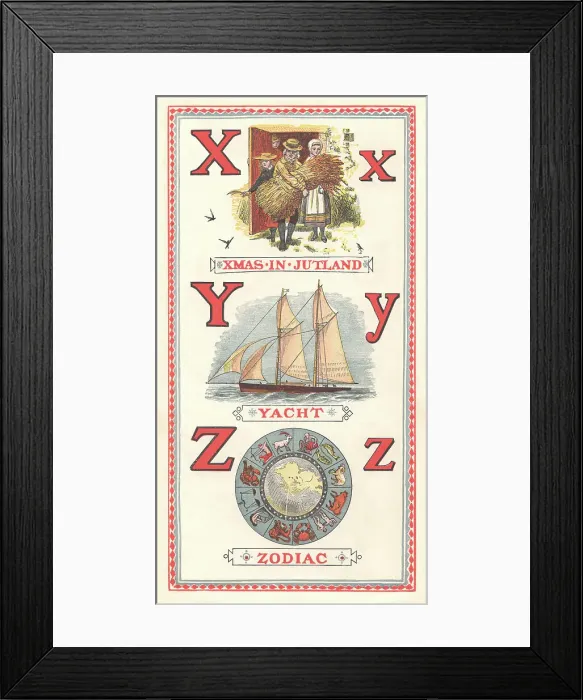 Framed Print : Picture Alphabet Framed Print : Picture Alphabet