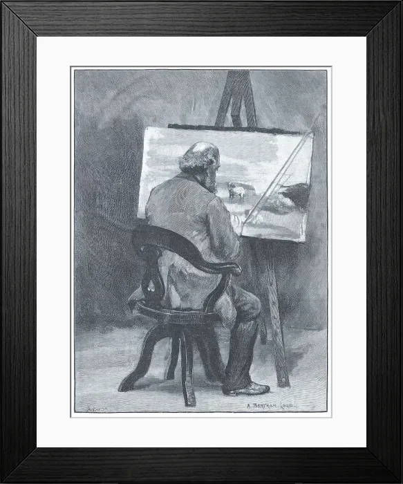 Framed Print : Artist at Work