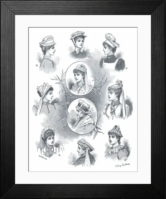 Framed Print : Caps and Bonnets Framed Print : Caps and Bonnets