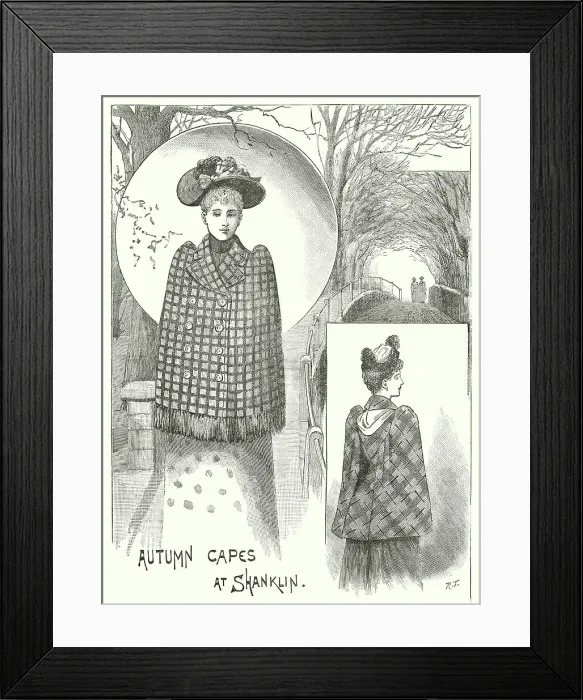 Framed Print : Late Victorian Fashion Framed Print : Late Victorian Fashion