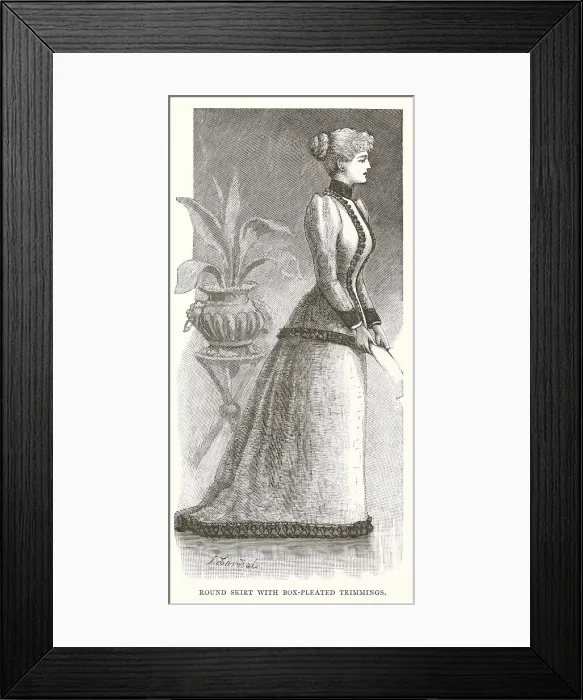 Framed Print : Late Victorian Fashion Framed Print : Late Victorian Fashion
