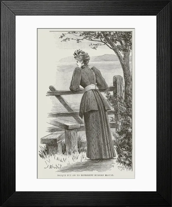 Framed Print : Late Victorian Fashion Framed Print : Late Victorian Fashion