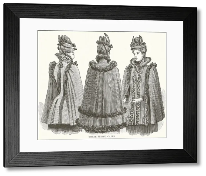 Framed Print : Late Victorian Fashion Framed Print : Late Victorian Fashion