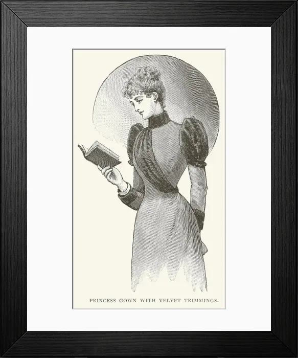 Framed Print : Late Victorian Fashion Framed Print : Late Victorian Fashion