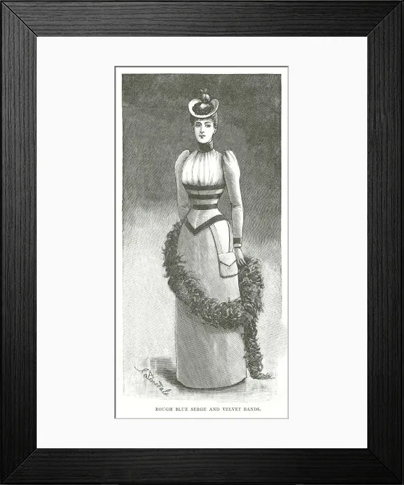 Framed Print : Late Victorian Fashion Framed Print : Late Victorian Fashion
