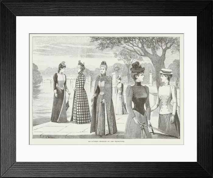 Framed Print : Late Victorian Fashion Framed Print : Late Victorian Fashion