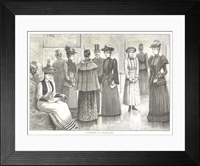 Framed Print : Late Victorian Fashion Framed Print : Late Victorian Fashion