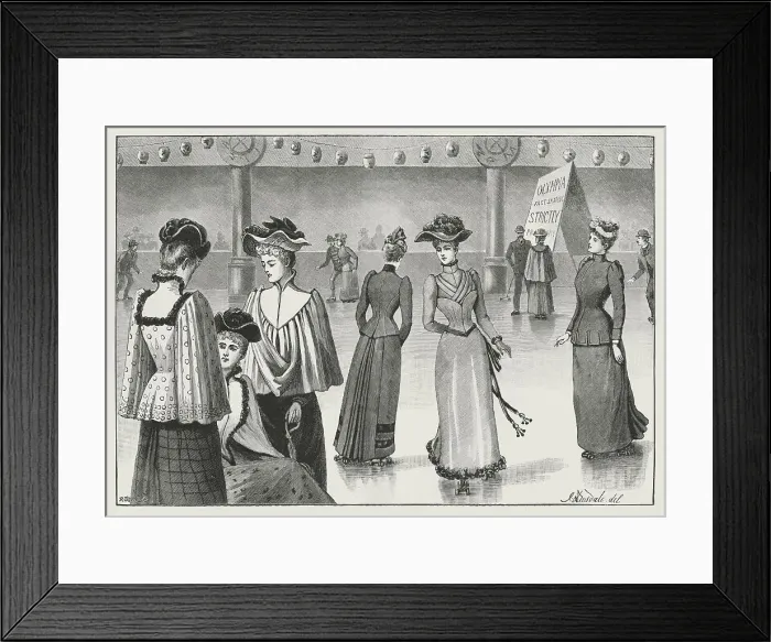 Framed Print : Late Victorian Fashion Framed Print : Late Victorian Fashion
