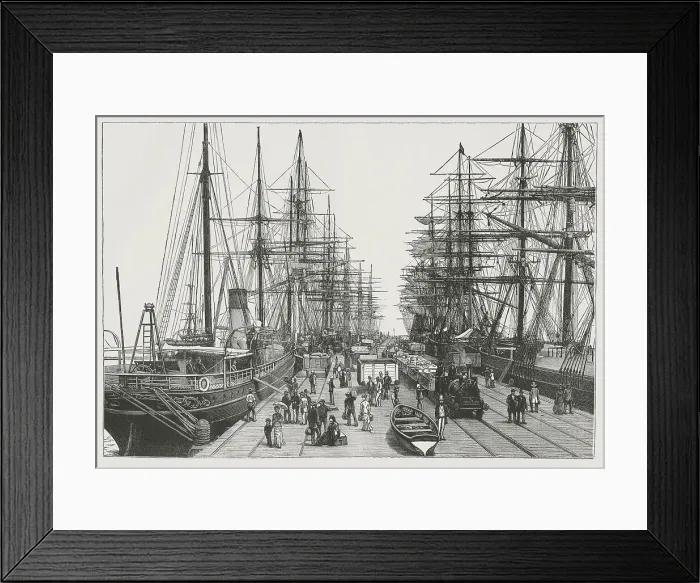 Framed Print : Melbourne Quay Framed Print : Melbourne Quay