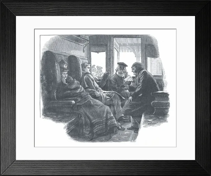 Framed Print : Train Passengers Framed Print : Train Passengers