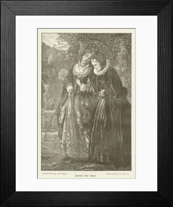 Framed Print : Silver and Gold Framed Print : Silver and Gold
