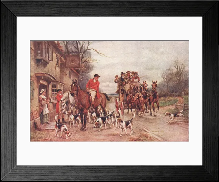 Framed Print : Hunting Scene Framed Print : Hunting Scene