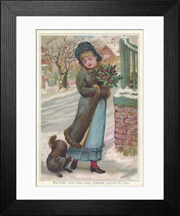 Framed Print : Christmas Scene