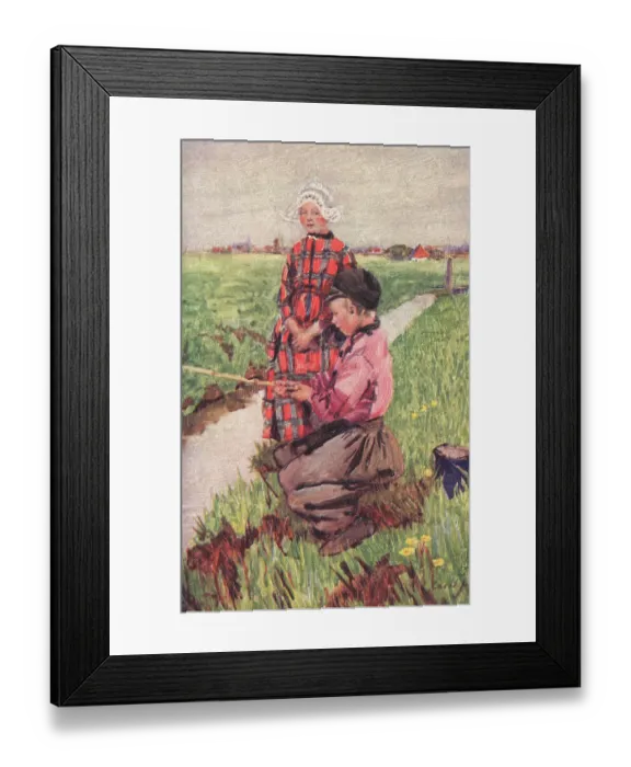 Framed Print : Dutch Boy and Girl Framed Print : Dutch Boy and Girl