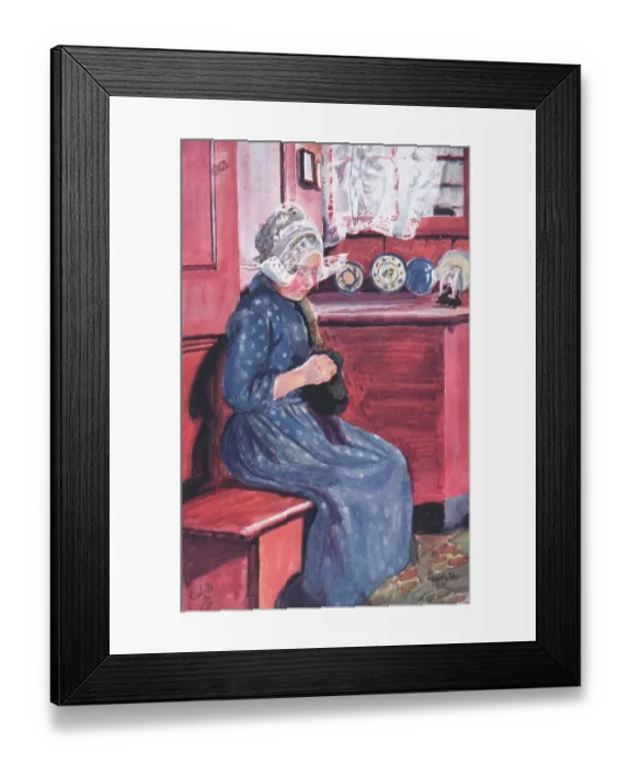 Framed Print : Dutch Girl with Bonnet Framed Print : Dutch Girl with Bonnet