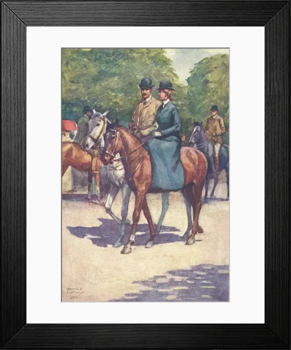 Framed Print : Riding in Rotten Row Framed Print : Riding in Rotten Row