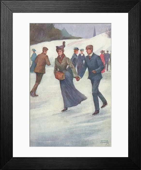 Framed Print : Skating on Ice Framed Print : Skating on Ice