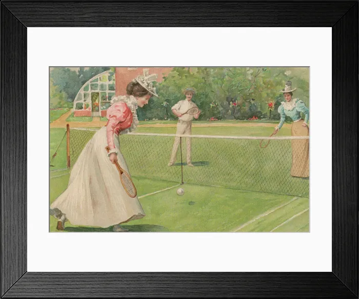 Framed Print : Tennis Players Framed Print : Tennis Players