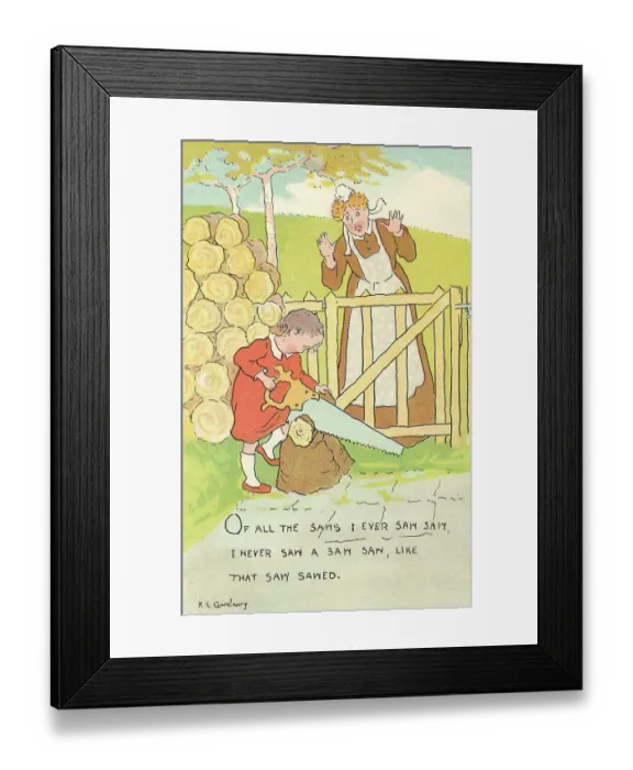 Framed Print : Tongue Twister