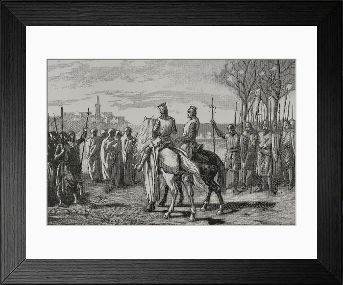 Framed Print : Iberian Peninsula. On 24 October 1149 the governor Framed Print : Iberian Peninsula. On 24 October 1149 the governor