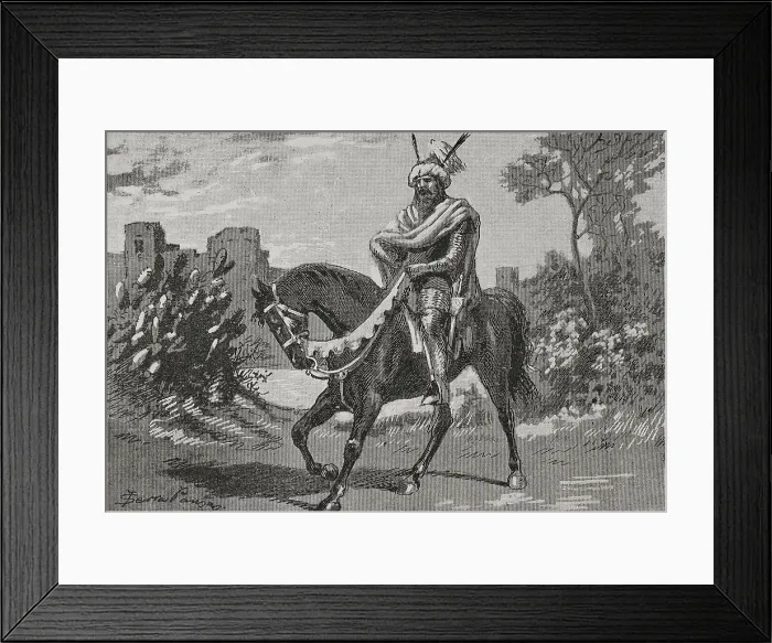Framed Print : Abu Amir al-Mansur (ca. 939-1002). Ruler of Framed Print : Abu Amir al-Mansur (ca. 939-1002). Ruler of