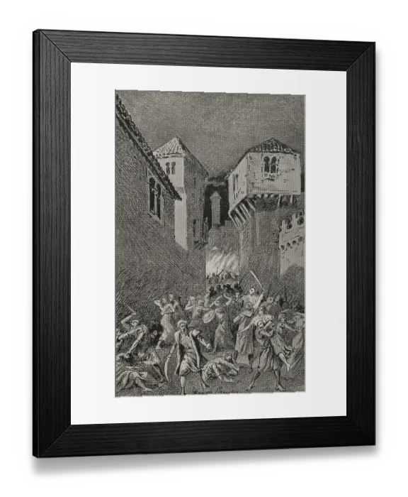 Framed Print : Al-Andalus. Period of civil war between the Umayyad Framed Print : Al-Andalus. Period of civil war between the Umayyad