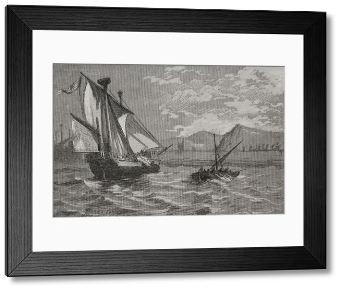Framed Print : Conquest of Majorca by King James I (1208-1276) Framed Print : Conquest of Majorca by King James I (1208-1276)