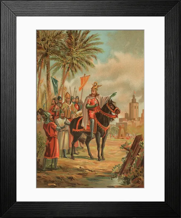 Framed Print : Conquest of Valencia. King James I (1208-1276) Framed Print : Conquest of Valencia. King James I (1208-1276)