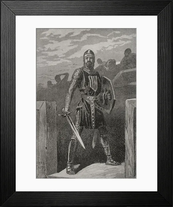 Framed Print : Roger of Lauria (1245-1305). Italian marine Framed Print : Roger of Lauria (1245-1305). Italian marine
