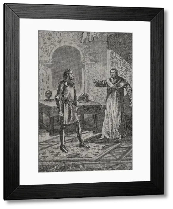 Framed Print : Pope Boniface VIII (ca. 1235-1303) ordered James Framed Print : Pope Boniface VIII (ca. 1235-1303) ordered James
