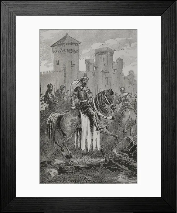 Framed Print : Defence of Byzantium against the Ottomans. Roger Framed Print : Defence of Byzantium against the Ottomans. Roger