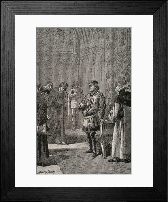 Framed Print : King John I of Aragon (1350-1396) at the Courts Framed Print : King John I of Aragon (1350-1396) at the Courts
