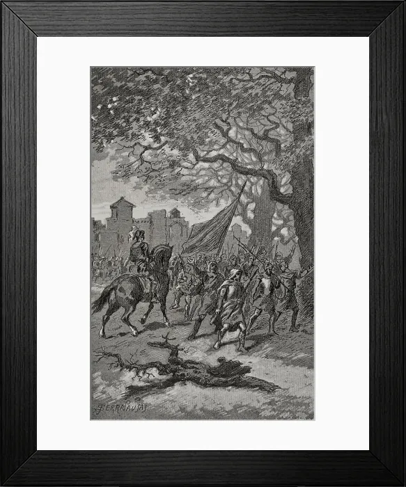Framed Print : Catalan Civil War (1462-1472). Conflict between Framed Print : Catalan Civil War (1462-1472). Conflict between